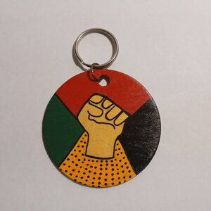 Black Unity Keyrings  Rasta Keyrings  Pan-African Flag Keyrings